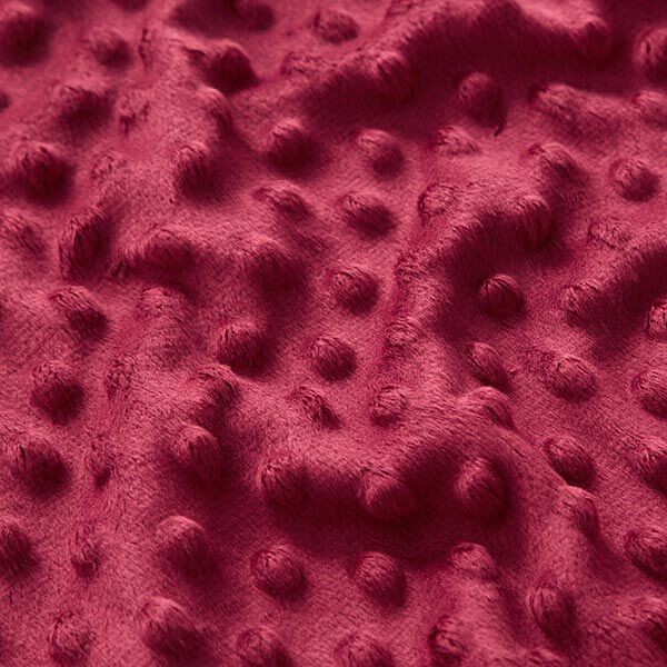 Cosy Fleece Embossed Dots – burgundy,  image number 2