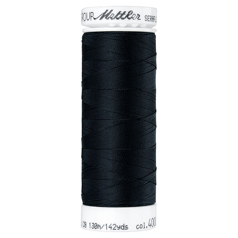 Seraflex Stretch Sewing Thread (4000) | 130 m | Mettler – black,  image number 1