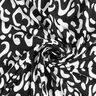 Abstract leopard pattern viscose jersey – black/white,  thumbnail number 4