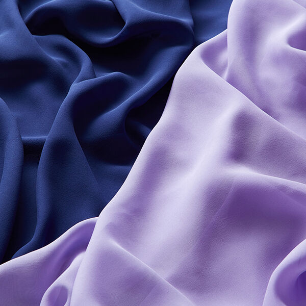 Silk Chiffon – navy blue,  image number 6