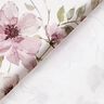 Tablecloth fabric Watercolor flowers – ivory/light dusky pink,  thumbnail number 5