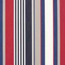 Outdoor Fabric Canvas mixed stripes – white/navy blue,  thumbnail number 1