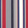 Outdoor Fabric Canvas mixed stripes – white/navy blue,  thumbnail number 1