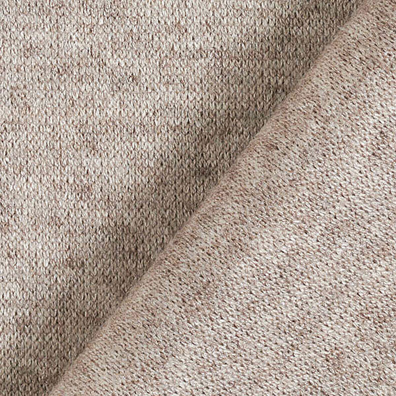 Knit Fabric Viscose Blend Mottled – cashew,  image number 3