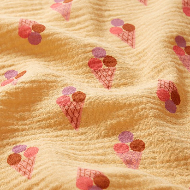 Double Gauze/Muslin ice Cream – vanilla yellow,  image number 2