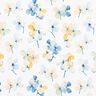 Cotton Jersey watercolour flowers Digital Print – ivory/light blue,  thumbnail number 1