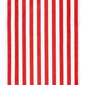 Outdoor Deckchair fabric Longitudinal stripes 44 cm – fire red/white, 