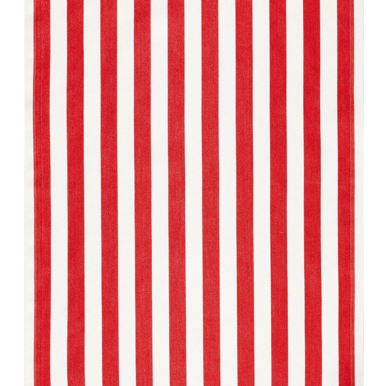 Outdoor Deckchair fabric Longitudinal stripes 44 cm – fire red/white,  image number 1