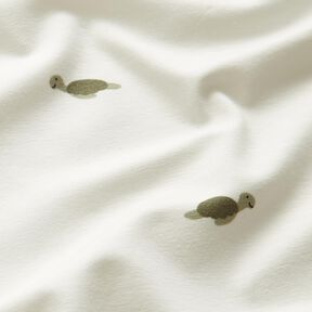 Cotton Jersey small turtles – offwhite, 