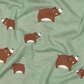 Cotton Jersey Bears | Poppy Fabrics &ndash; reed/chestnut, 