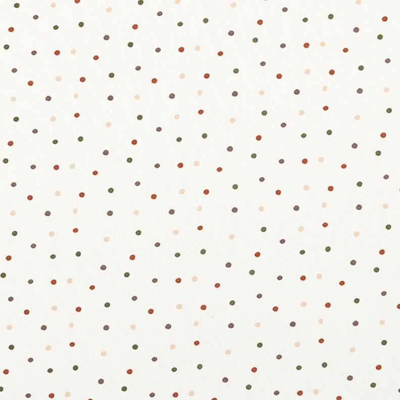 Cotton Jersey colourful dots – offwhite,  image number 1