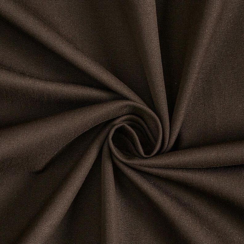 Plain medium stretch trouser fabric – black brown,  image number 1