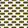 Cotton Poplin Batman logo Licensed Fabric | DC Comics – white,  thumbnail number 1