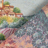 Decorative Panel Tapestry Fabric blooming landscape – carmine/light beige,  thumbnail number 4