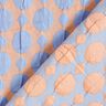 Cloqué dots and diamonds – light blue/apricot,  thumbnail number 4