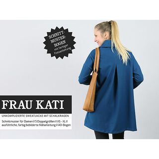 FRAU KATI Sweatshirt Jacket with Shawl Collar & Box Pleats | Studio Schnittreif | XS-XXL, 