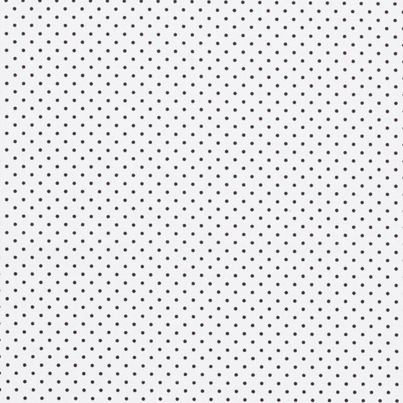 Cotton Poplin Little Dots – white/black,  image number 1