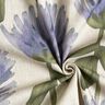 Decor Fabric Half Panama flowering clover – blue grey/light taupe,  thumbnail number 3
