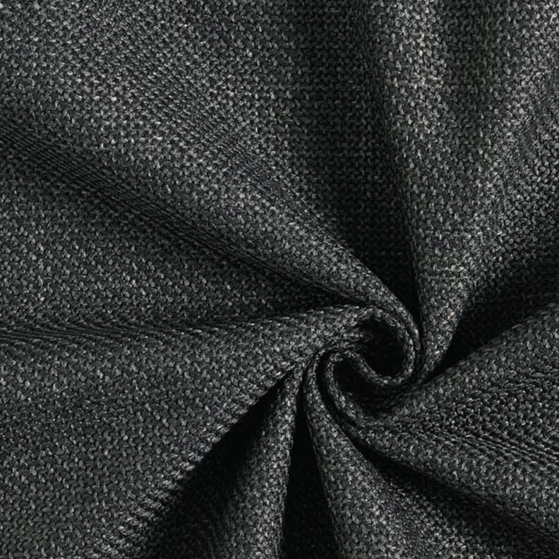 Upholstery Fabric Chunky Broken Twill Bjorn – anthracite | Remnant 80cm,  image number 1