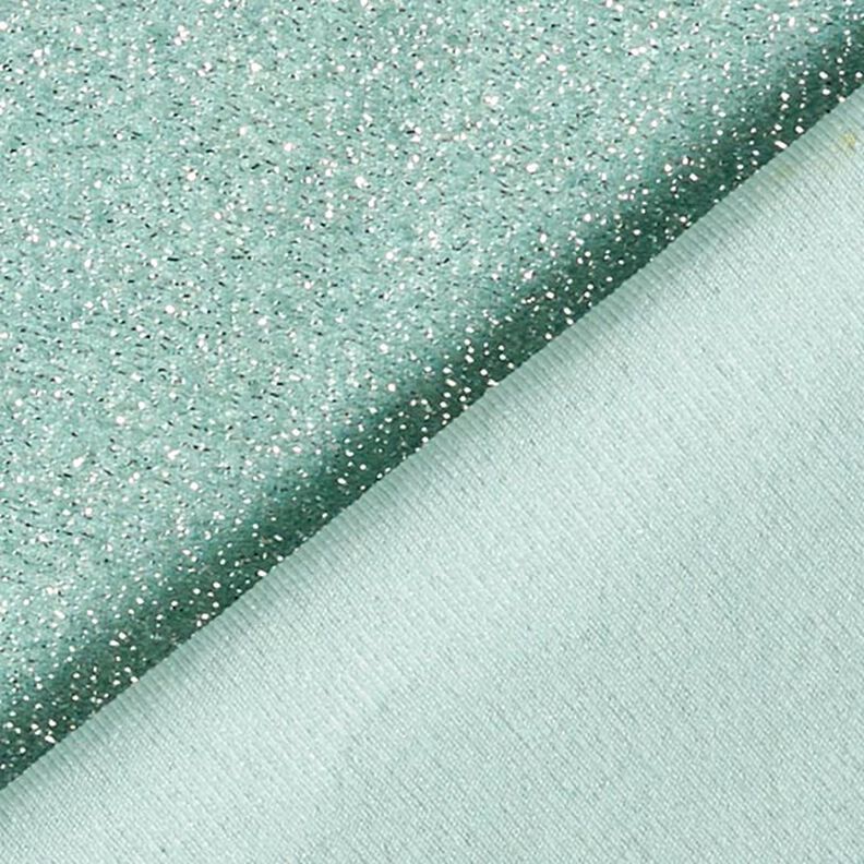 Glamour Tinsel Glitter Jersey – mint,  image number 3