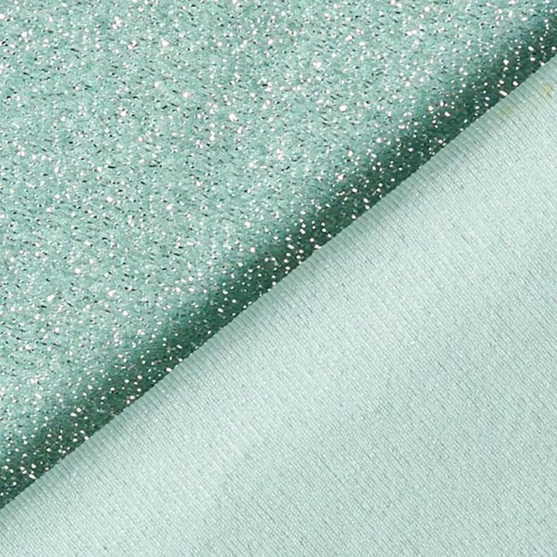 Glamour Tinsel Glitter Jersey  – mint,  image number 3