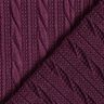 Knit Cloqué Cable-knit print – merlot,  thumbnail number 4