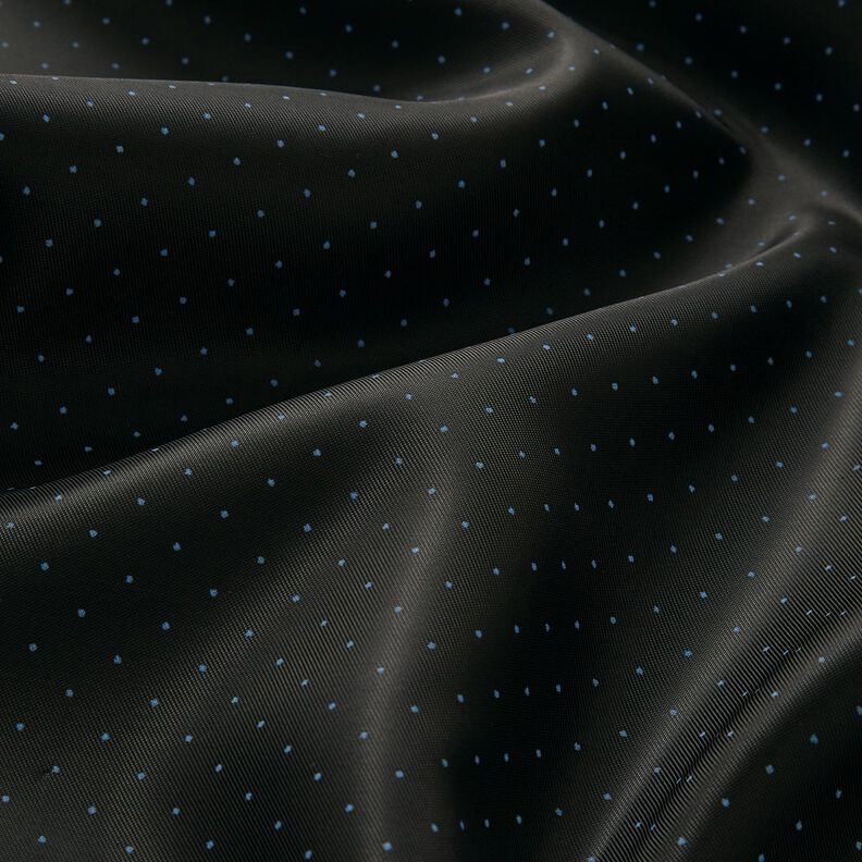 Lining Fabric Little Dots – black/light blue,  image number 2