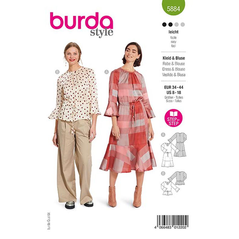Blouse / Dress | Burda 5884 | 34-44,  image number 1