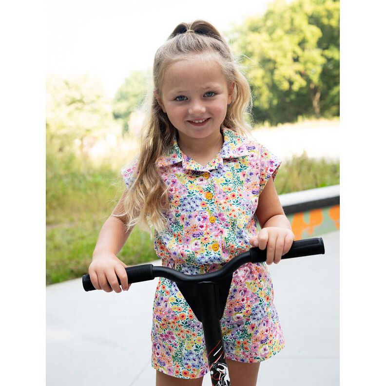 Cotton Jersey sea of flowers Digital Print | Poppy Fabrics – ivory/colourful,  image number 6