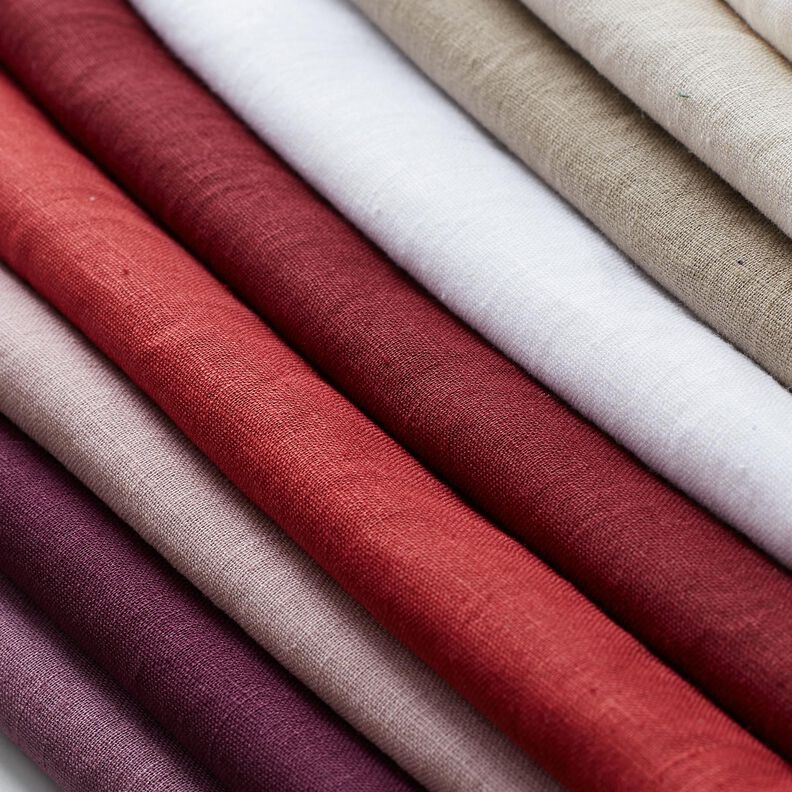 Lightweight linen blend pre-washed – carmine, image number 5