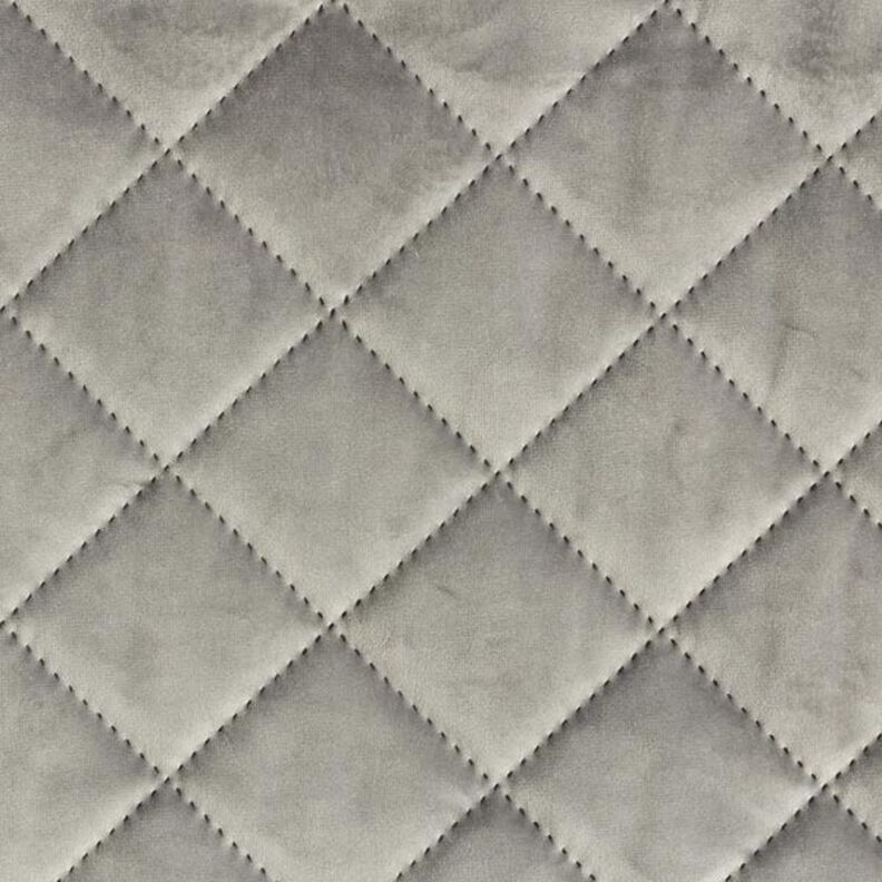Upholstery Fabric Velvet Quilted Fabric – light grey,  image number 1