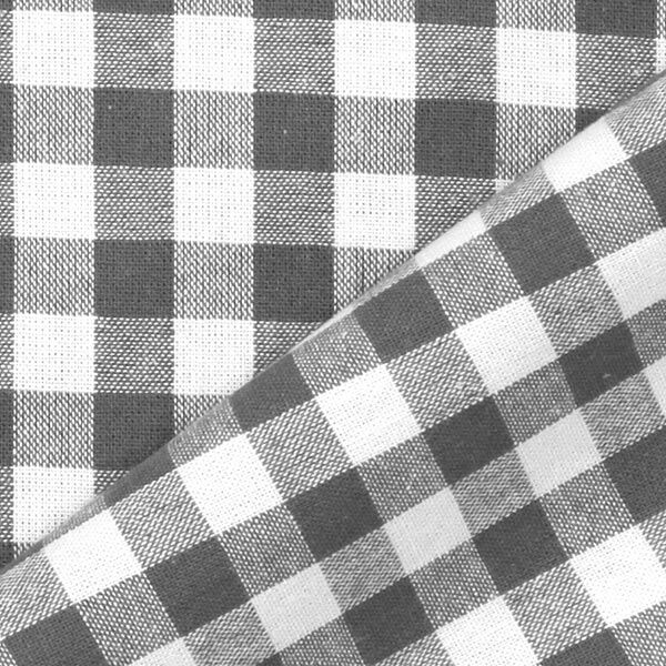 Cotton Vichy - 1 cm – grey,  image number 3
