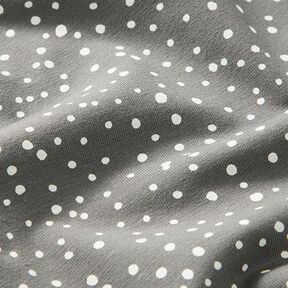 Cotton jersey irregular dots – grey, 