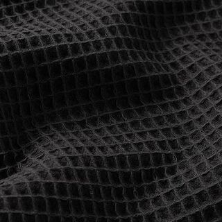 Waffle Piqué – black, 