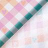 Cotton Flannel diagonal checks with hearts | by Poppy – white/salmon,  thumbnail number 4