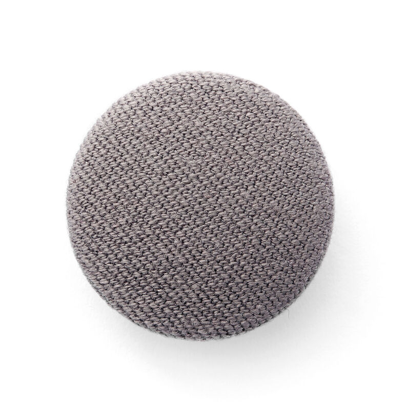Covered button, Bi-Stretch Gabardine – grey,  image number 1