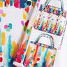 Bags Panel Canvas colourful brush dots – white,  thumbnail number 2