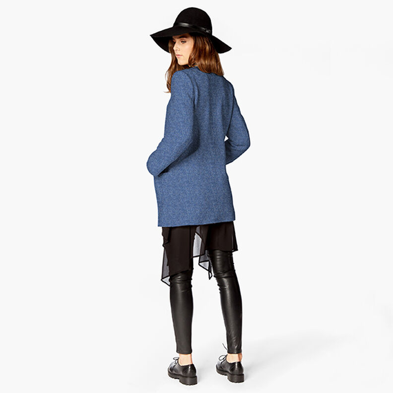 Fulled woollen loden Mottled – denim blue,  image number 9