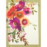 Decorative Panel Twill watercolour flowers – ivory/berry,  thumbnail number 6