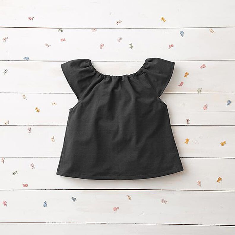 Medium Cotton Jersey Plain – black, image number 8