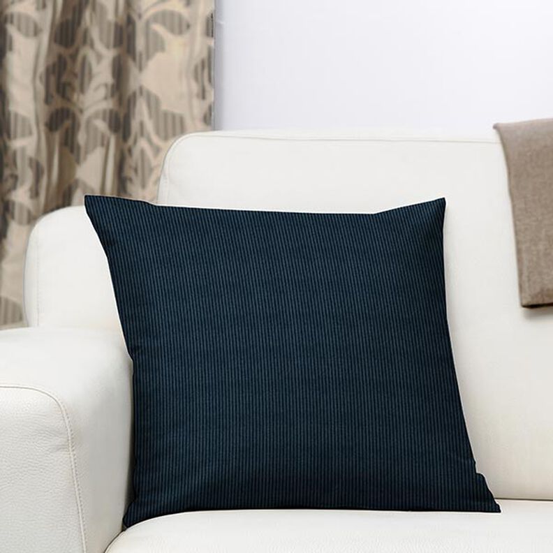 Upholstery Fabric Cord-Look Fjord – midnight blue,  image number 7