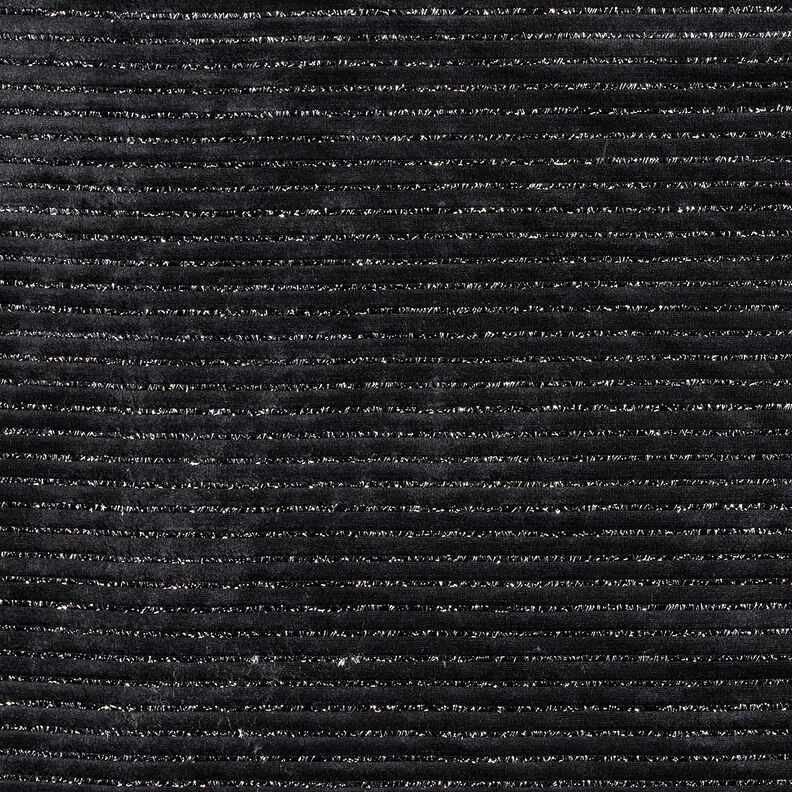 Nicky Velour Glitter Stripes – black/metallic silver, image number 1
