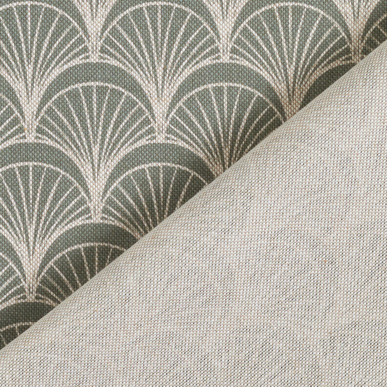 Decor Fabric Half Panama elegant bow fans – natural/reed,  image number 4