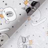 Cotton Poplin Animals with crowns – light grey,  thumbnail number 4