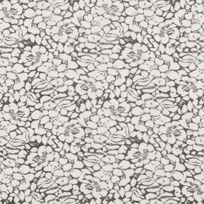 Crêpe Chiffon Floral Ornaments – white/black, 