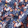 Cotton Poplin Floral Unicorn Digital Print – indigo,  thumbnail number 2