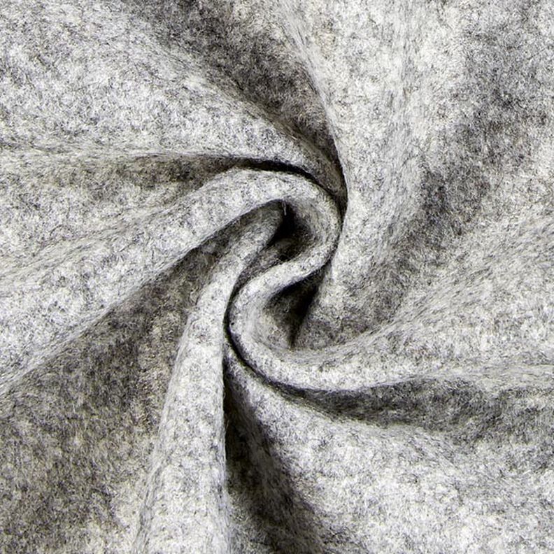 Felt 90 cm / 1 mm thick Mottled – grey,  image number 2