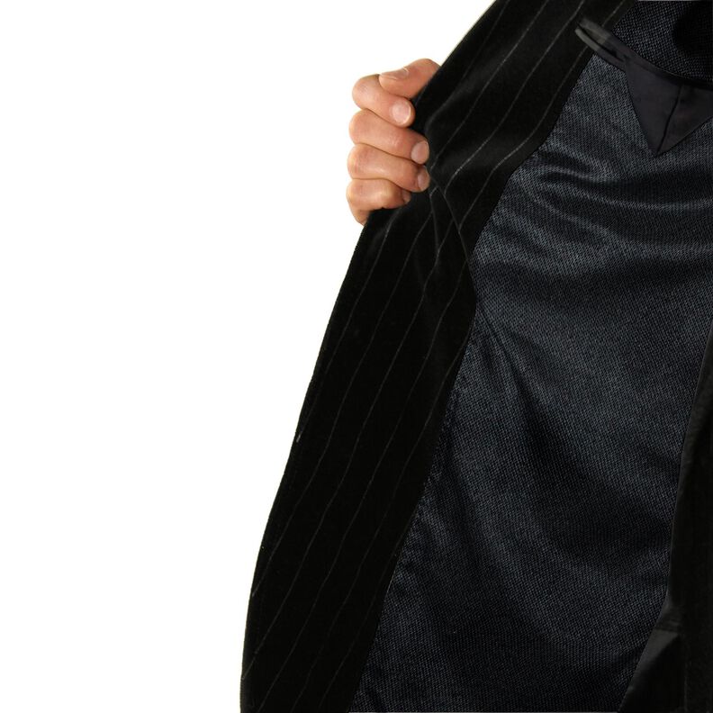 Satin lining plain – black,  image number 5
