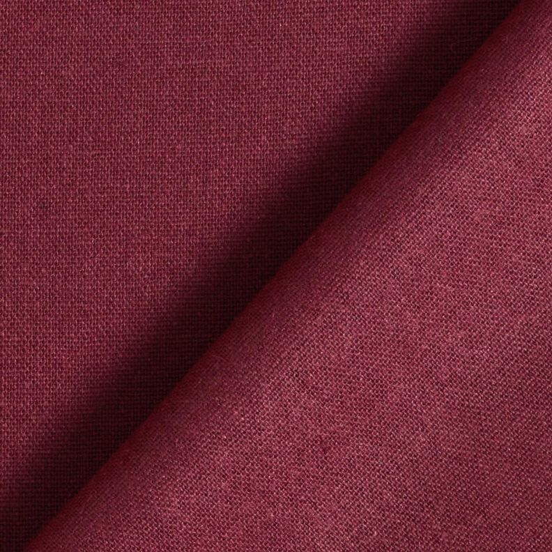 pure heavy linen Plain – burgundy,  image number 3