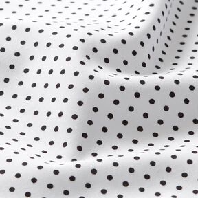 Cotton Poplin Mini polka dots – white/black, 